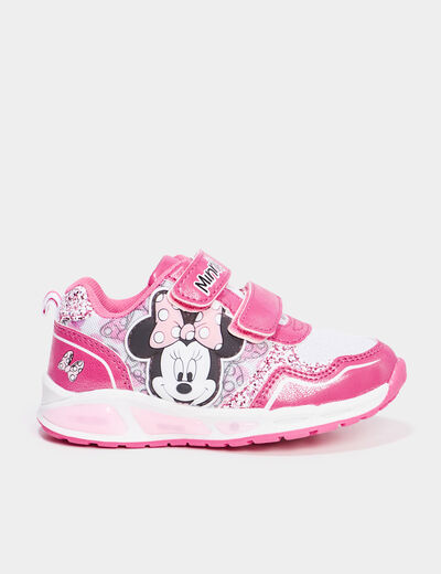 Baskets running lumineuses Minnie rose fille