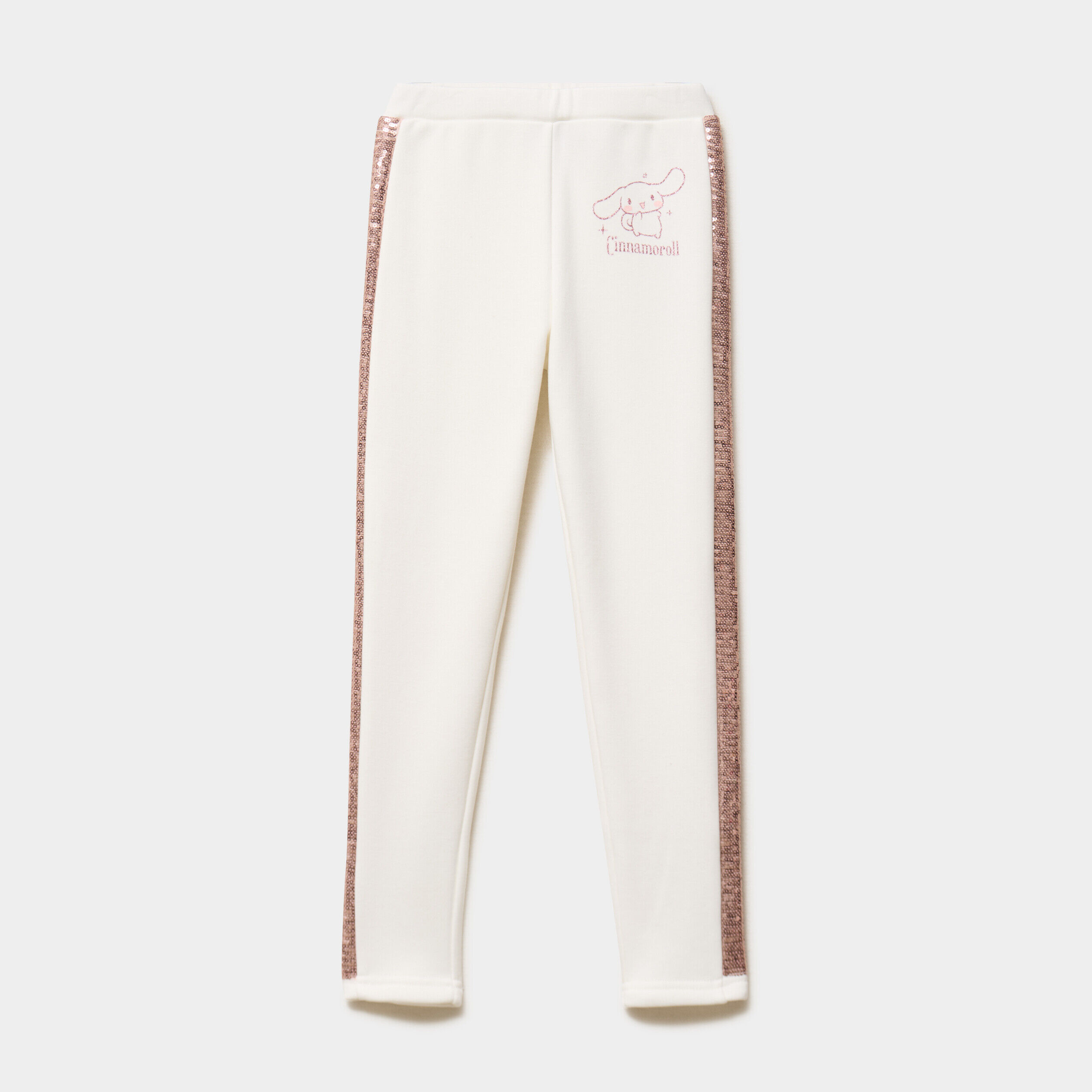 Legging à sequins Cinnamoroll blanc fille