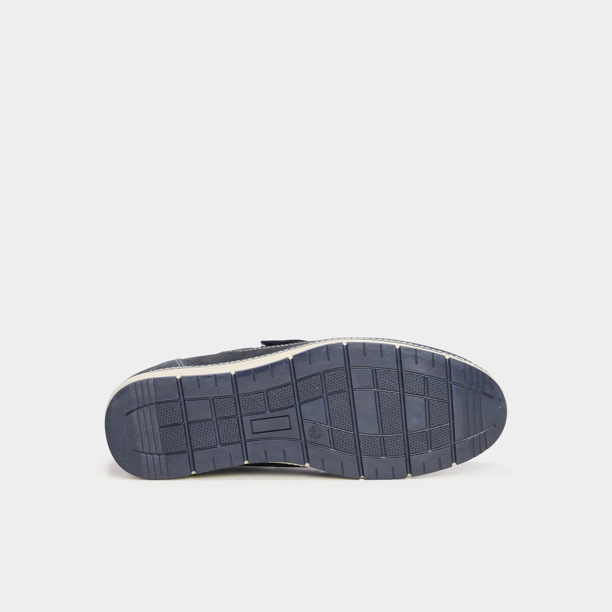 Chaussures bateau en cuir bleu homme