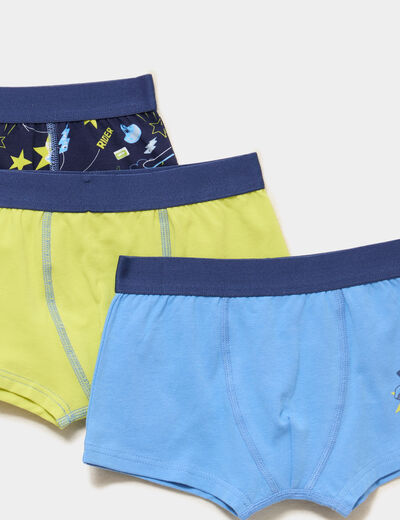 Lot 3 boxers bleu gar&ccedil;on