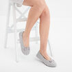 Chaussons ballerines Isotoner gris femme