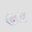 Chaussettes d'intérieur ivoire bébé fille