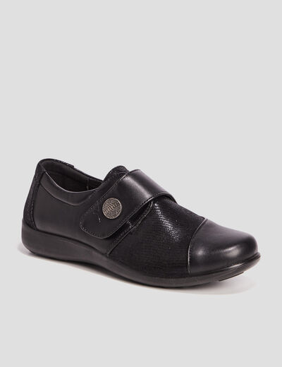 Chaussures Liberto Femme Pointure 35 - Cuir Noir Ou Bleu Marine - Plat, Occasion