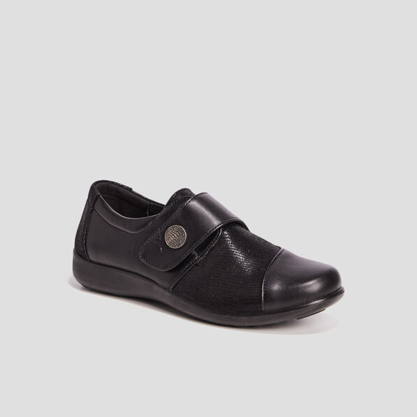 Loafers à scratch noir femme