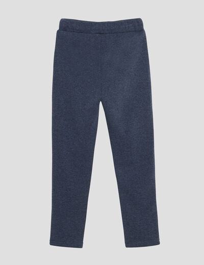 Pantalon jogging coupe ajustée bleu marine garçon