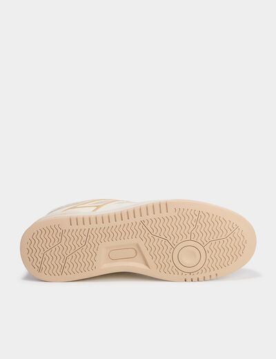 Tennis basses &agrave; lacets sable homme