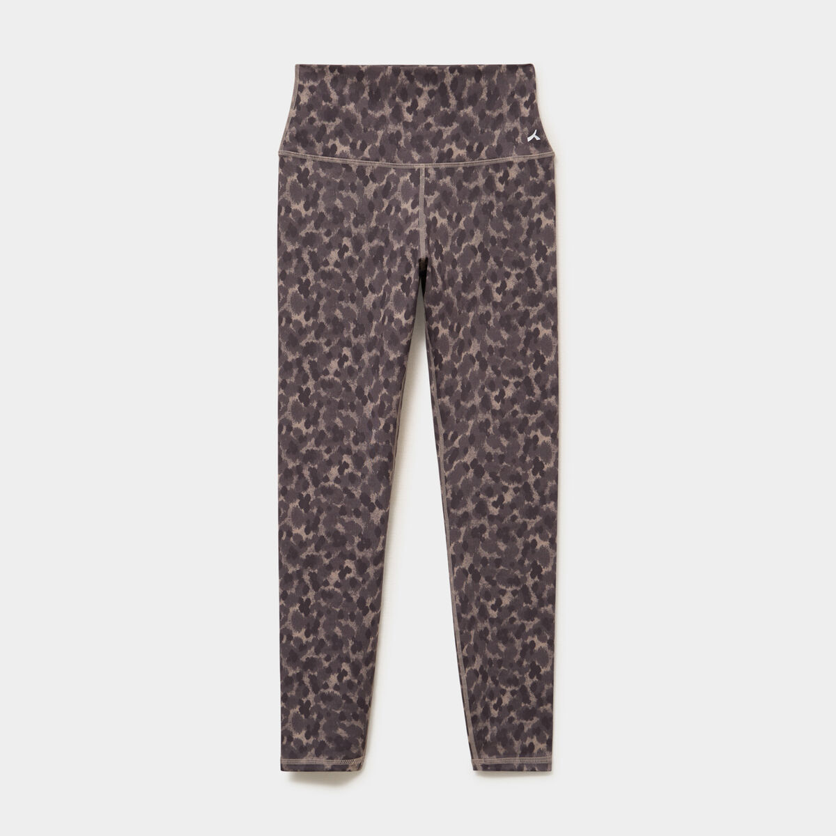 Legging de sport stretch taille haute beige femme