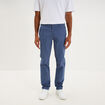 Pantalon chino droit stretch bleu gris homme