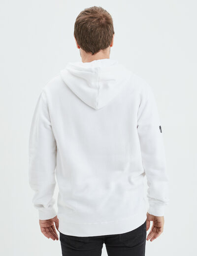 Sweat à capuche hoodie Naruto blanc homme