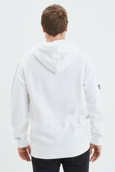 Sweat à capuche hoodie Naruto blanc homme