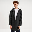 Parka imperm&eacute;able coupe-vent &agrave; capuche noir homme
