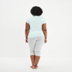 Ensemble pyjama corsaire 2 pi&egrave;ces bleu turquoise femme grande taille
