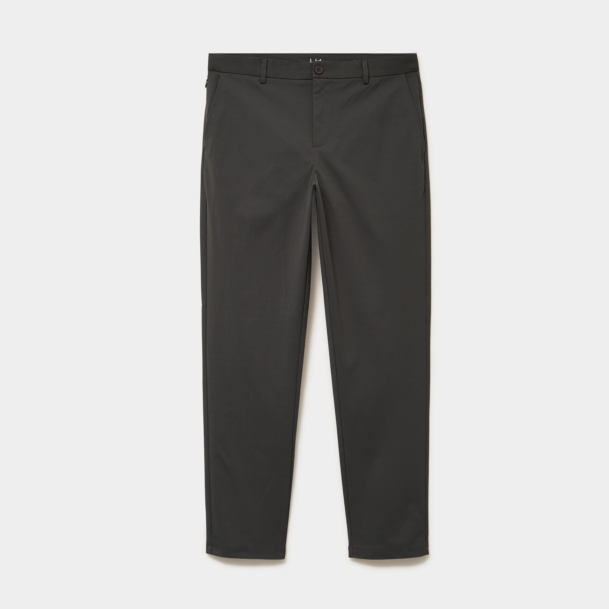 Pantalon chino slim sans repassage vert foncé homme LH