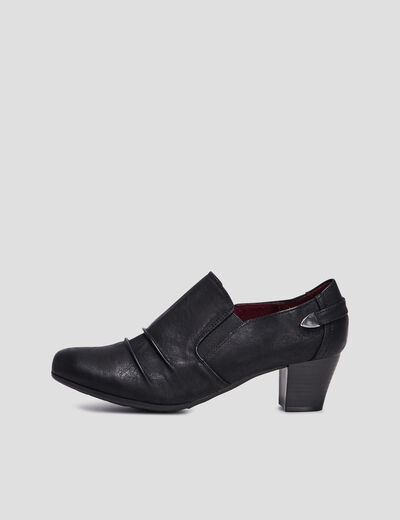 Escarpins à talon carré noir femme