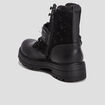Bottines avec chaînes noir fille