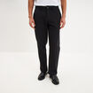 Pantalon chino regular taille &eacute;lastiqu&eacute;e noir homme