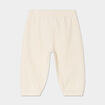 Pantalon droit bas resserr&eacute; coton ecru b&eacute;b&eacute; gar&ccedil;on