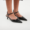 Escarpins vernis kitten heels noir femme