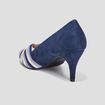Escarpins bout ouvert Mosquitos bleu femme