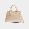 Sac rectangulaire bandouli&egrave;re ajustable couleur or femme