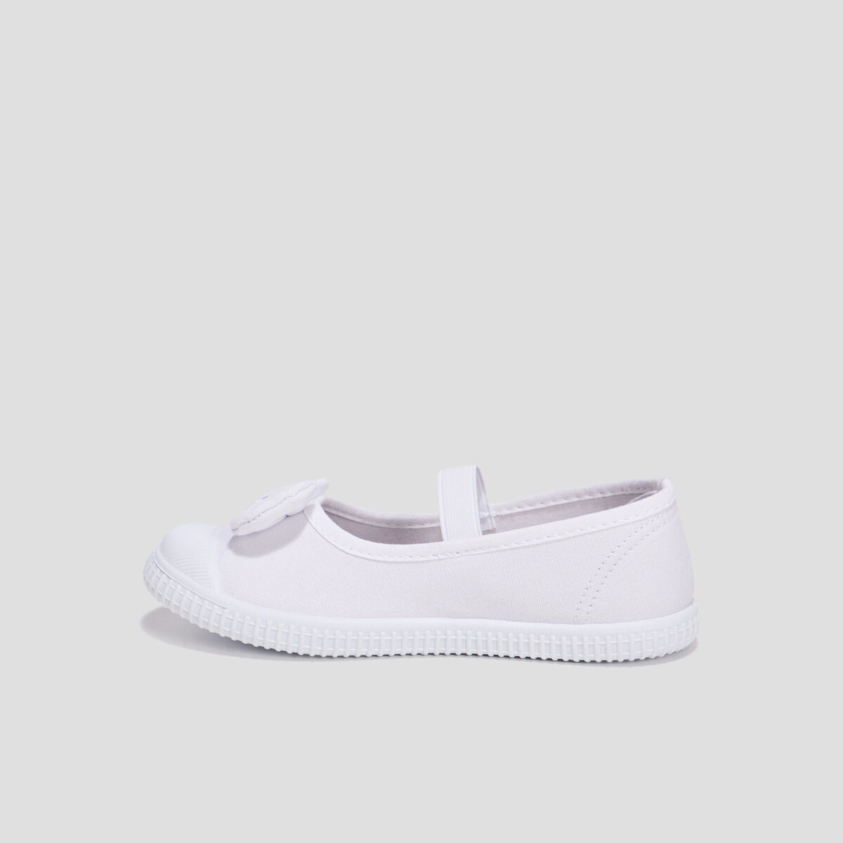 Babies en toile avec noeuds blanc fille