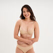 Soutien-gorge corbeille padd&eacute; microfibre beige femme