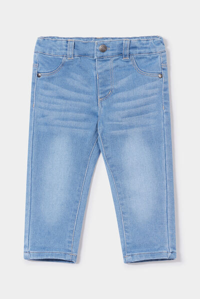 Jeans slim 4 poches taille ajustable denim double stone bébé garçon