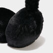 Cache-oreilles fausse fourrure noir femme