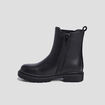 Bottines chelsea crantées noir fille