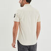 Chemise manches courtes Liberto ecru homme
