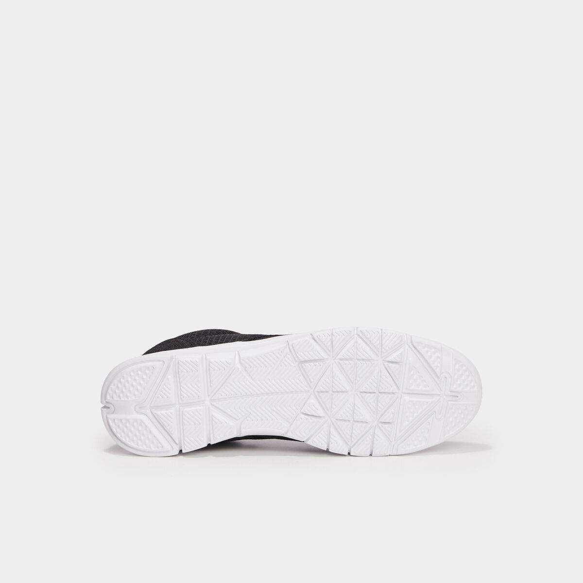 Baskets plates running crant&eacute;es noir homme