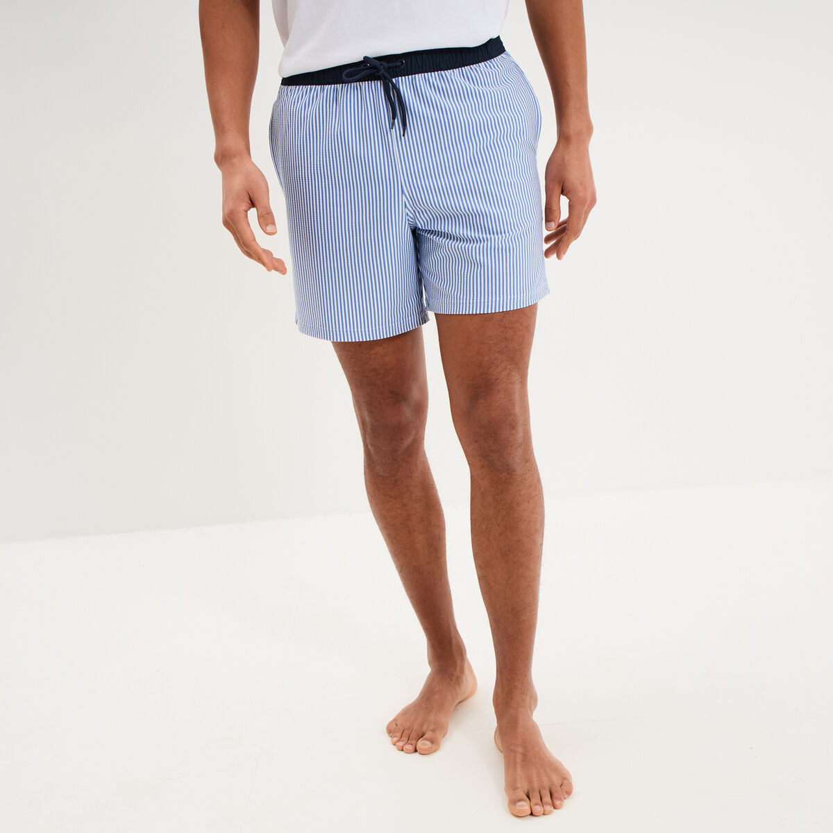 Short de bain bleu marine homme