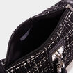Sac en bandoulière avec pampilles noir femme