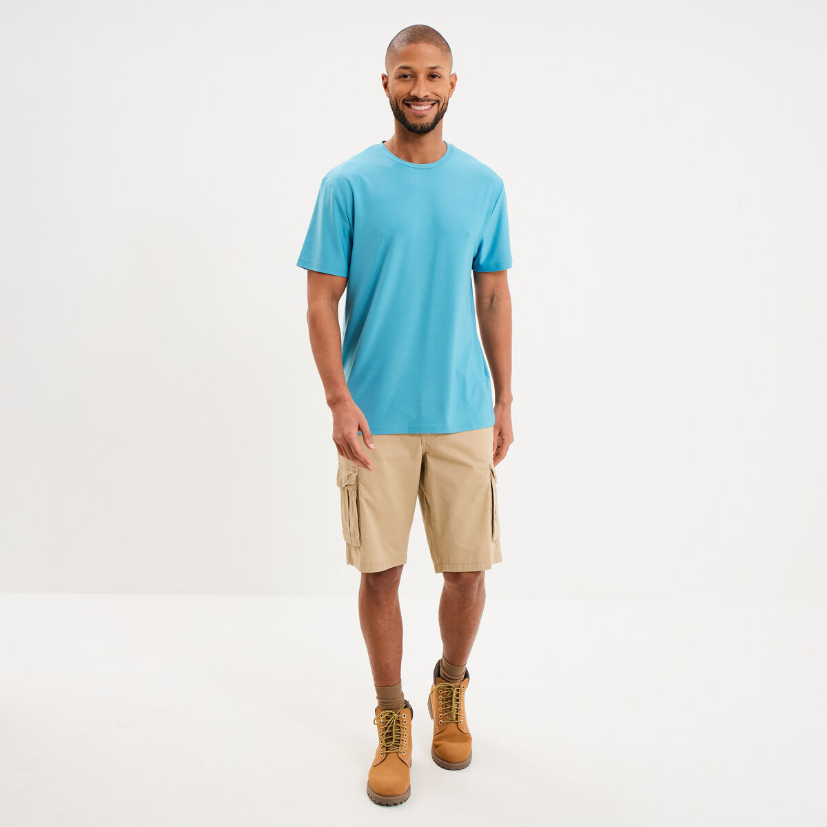 T-shirt confort respirant bleu clair homme