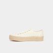 Tennis basses semelles en corde blanc femme
