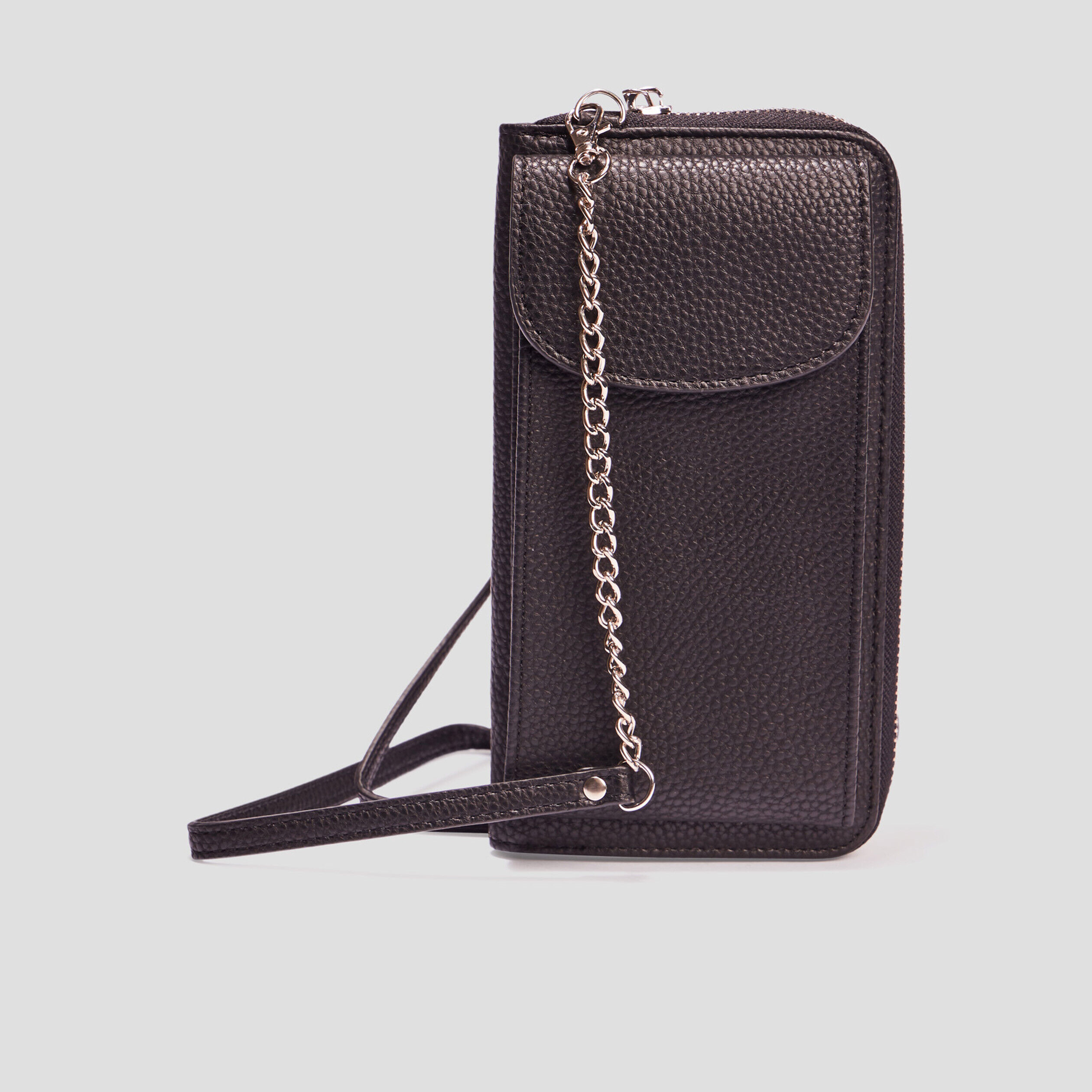 Sac pochette à bandoulière noir femme LH