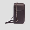 Sac pochette &agrave; bandouli&egrave;re noir femme