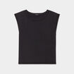 T-shirt cintré manches courtes Liberto noir femme