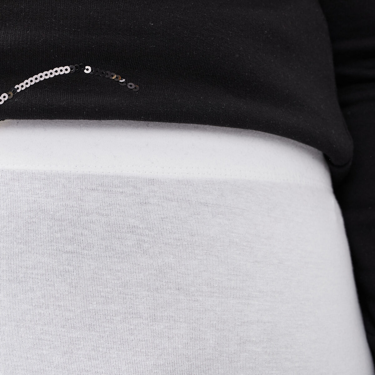 Leggings 7/8ème blanc femme grande taille