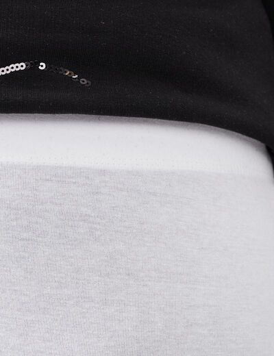 Leggings 7/8ème blanc femme grande taille