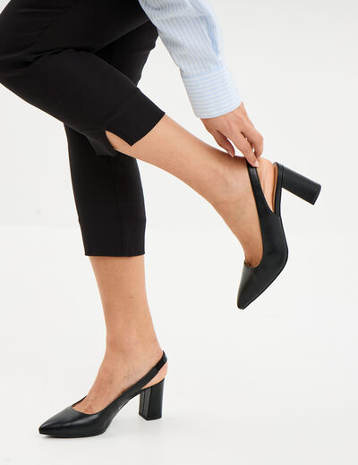 Escarpins à talons bouts pointus noir femme