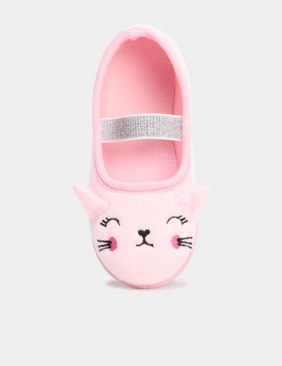 Chaussons ballerines rose fille