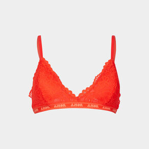 soutien gorge triangle dentelle padded orange fonce femme Soutien gorge triangle dentelle padded orange foncé femme