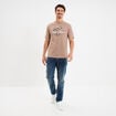 T-shirt manches courtes Jurassic Park marron homme