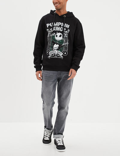 Sweat hoodie Étrange Noël monsieur Jack noir homme