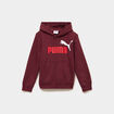 Sweat hoodie 1 poche &agrave; capuche Puma bordeaux gar&ccedil;on