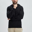 Sweat molleton &agrave; capuche hoodie noir homme