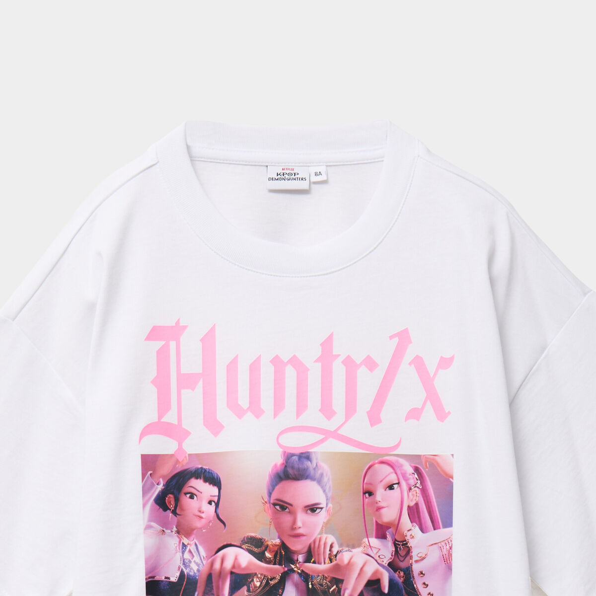 T-shirt coton Kpop Demon Hunters blanc fille
