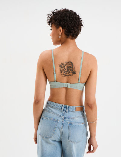 Soutien-gorge emboîtant vert clair femme