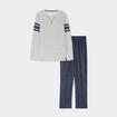 Ensemble pyjama 2 pi&egrave;ces gris homme